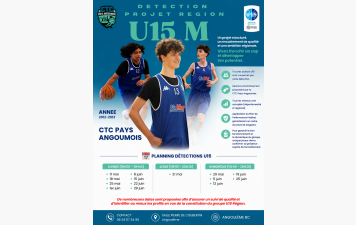 Détection U15 Région : la CTC Pays Angoumois lance sa campagne de recrutement