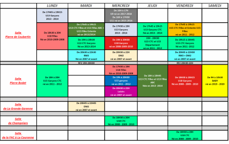 🏀 Nouvelle saison, nouvelle énergie : découvrez le planning des entraînements de l’ABC !